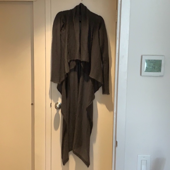 Italian Designer Mohair Waterfall Duster Cardigan